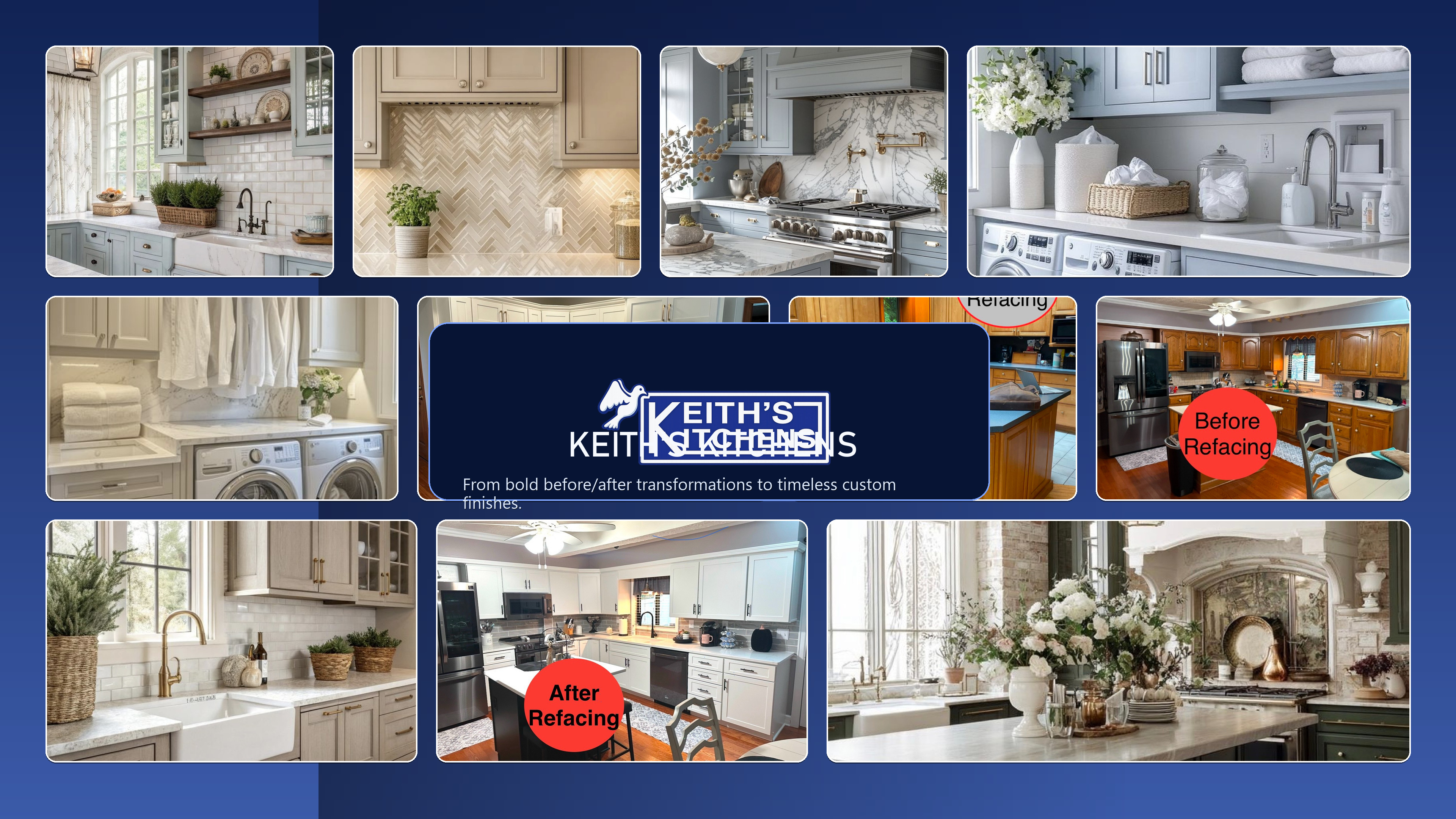 Keith's Kitchens portfolio mosaic